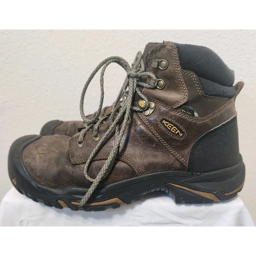 KEEN Utility Mt. Vernon 6" Waterproof Steel Toe‎ Work Boot Shoe 12 Arch Support